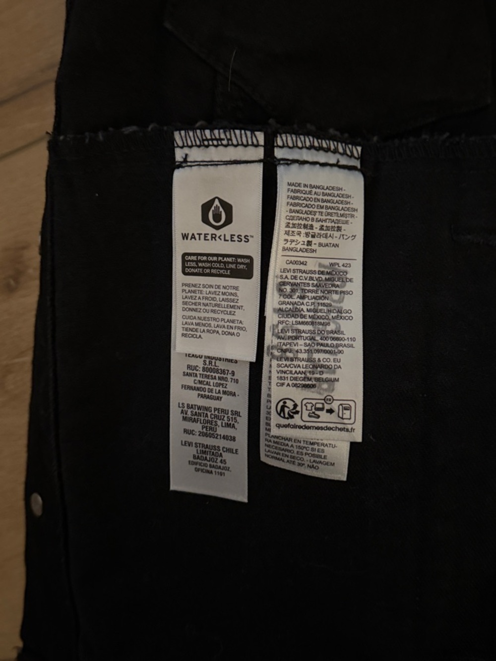 Levi’s Men’s Black Denim Trucker Jacket Black Size Small - Picture 9 of 9
